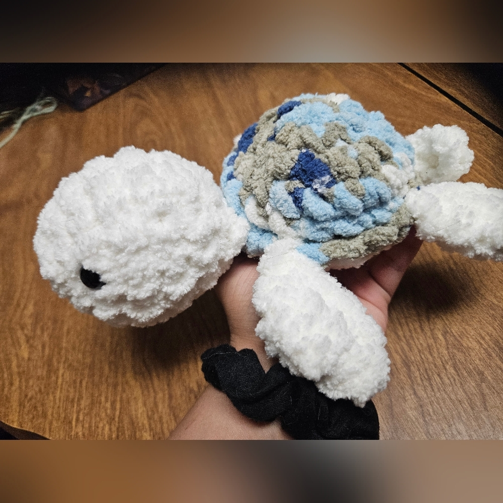 Crochet Plush blue turtle Amigurumi Doll
